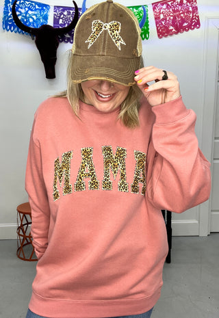 Little Leopard Mama Pullover