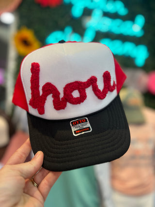 Hou Basketball Yarn Trucker Hat