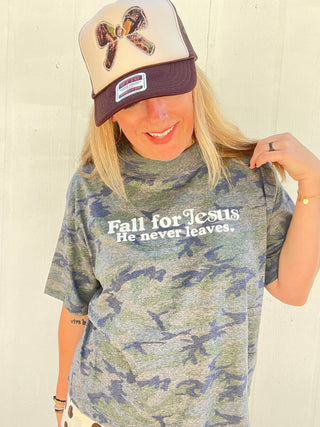 Fall for Jesus Cropped Tee