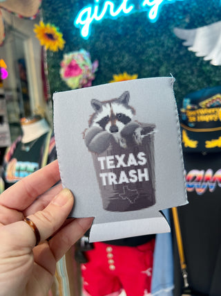 Texas Trash Panda Can Holder