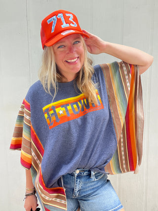 HTown Sol Serape Poncho