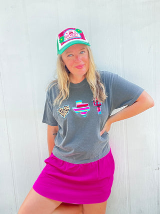 Love Texas Cactus Cropped Tee
