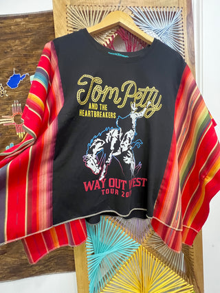 Tom Petty Salsa Serape Remix Poncho
