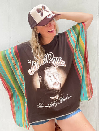 Jelly Roll Lago Serape Remix Poncho