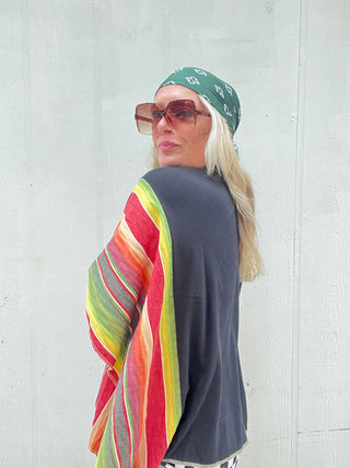 Guns & Roses Guacamole Serape Remix Poncho