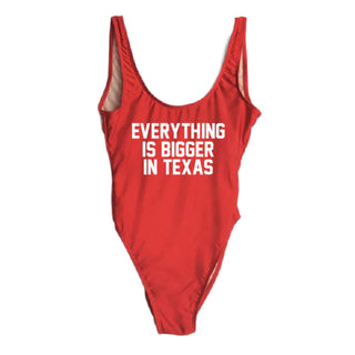 Last Call Everything is Bigger in Texas Bathing Suit [Red]