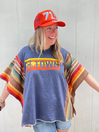 HTown Sol Serape Poncho