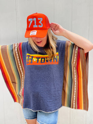 HTown Sol Serape Poncho