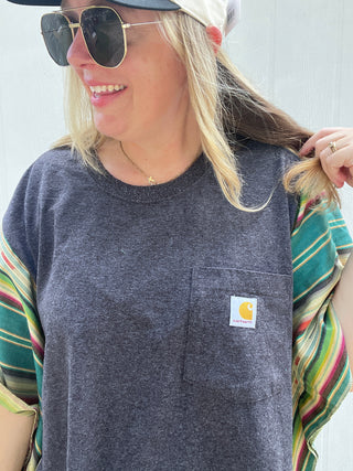 Navajo Carhartt Reworked Poncho Top