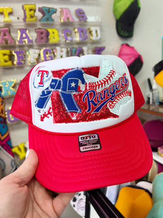 Texas Baseball Layered Trucker Hat
