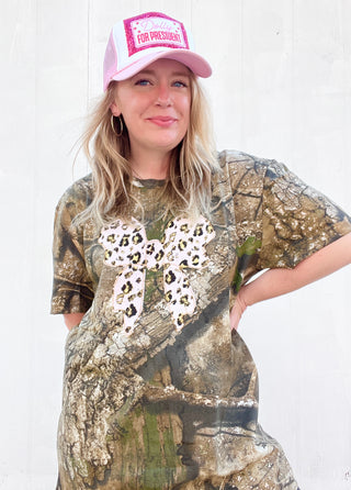 Wild Leopard Real Tree Camo Tee