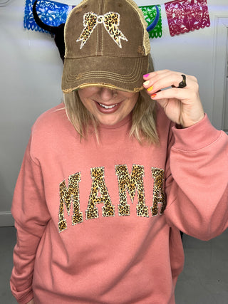 Little Leopard Mama Pullover