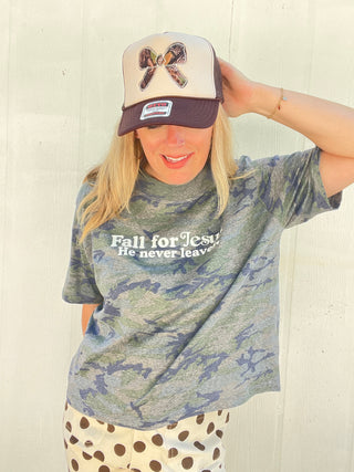Fall for Jesus Cropped Tee