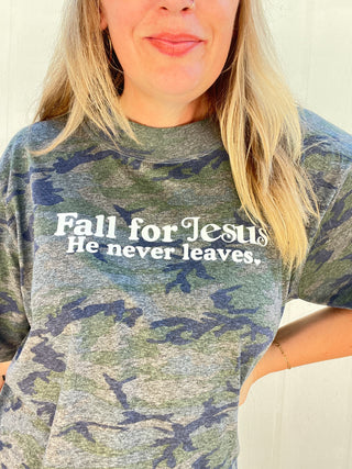 Fall for Jesus Cropped Tee