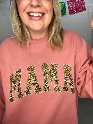 Little Leopard Mama Pullover
