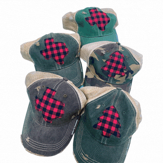 Buffalo Plaid Dirty Trucker Hat