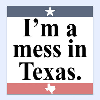 Mess In Texas Sticker