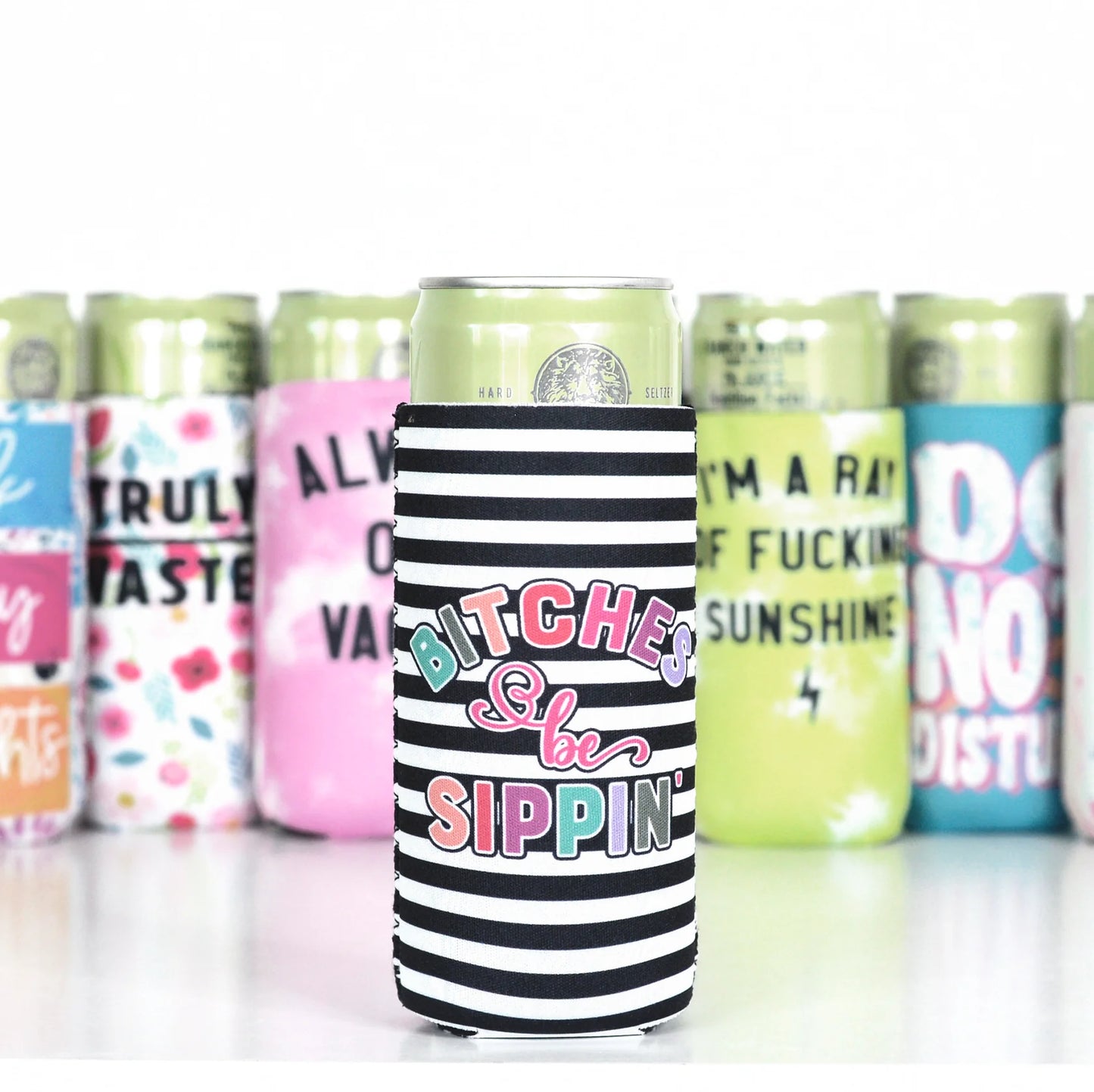 B*s Be Sippin' Skinny Can Holder