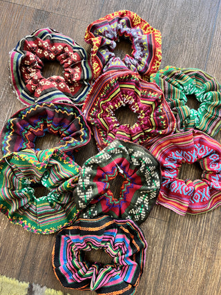Guatemalan Multicolor Scrunchie