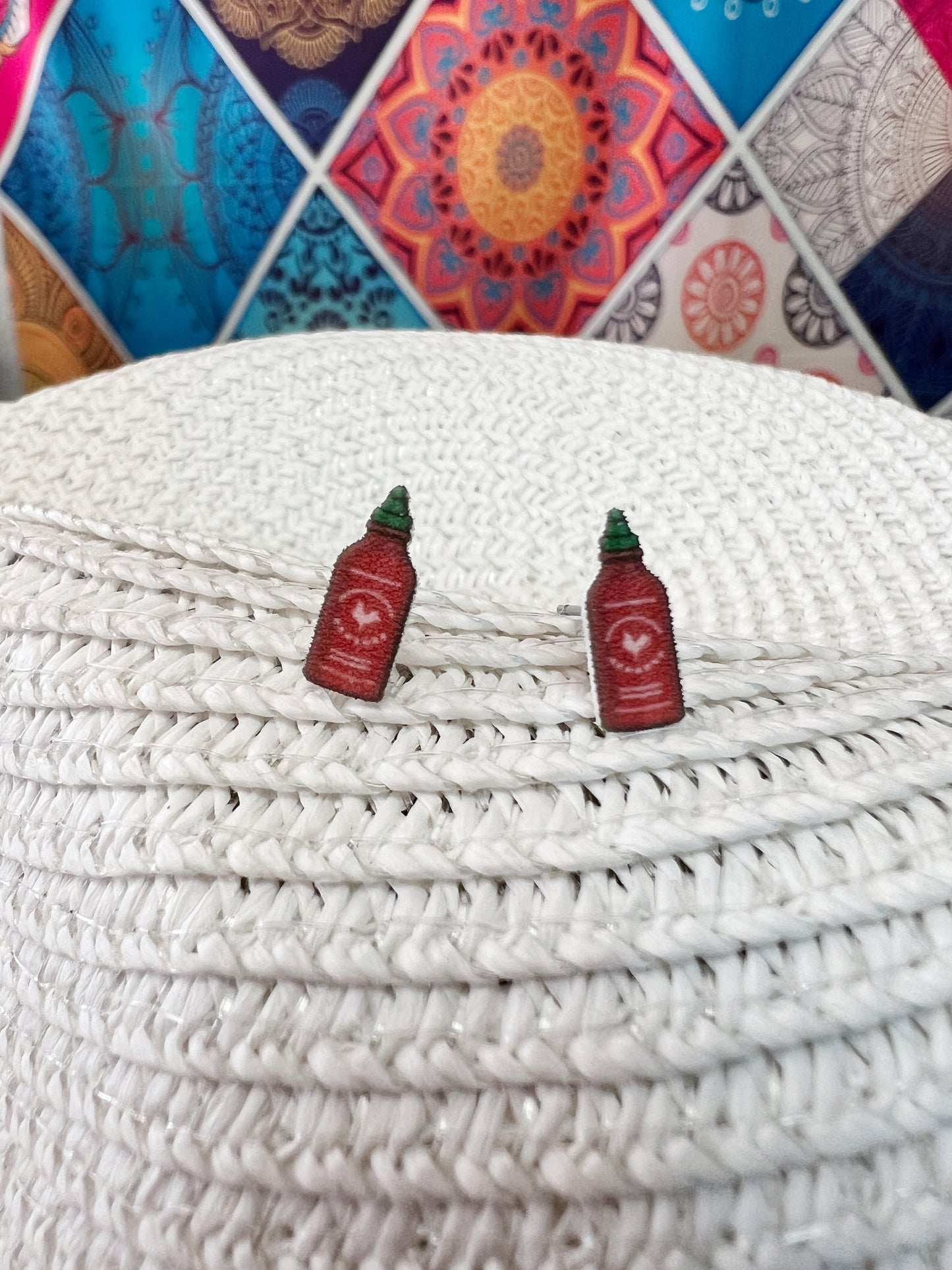 Hot Sauce Stud Earrings