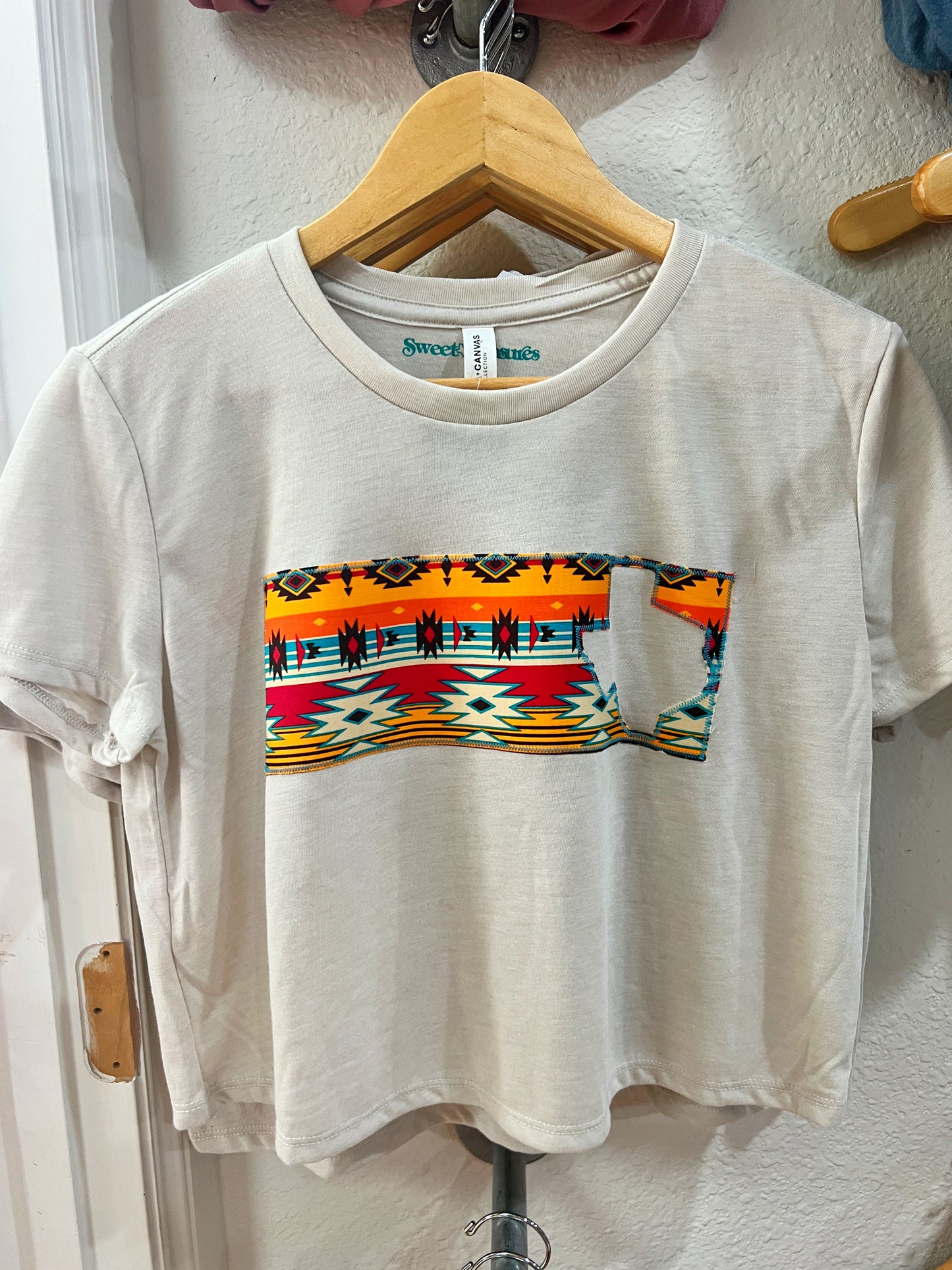 Sunrise Aztec Texas Stripe Crop Top