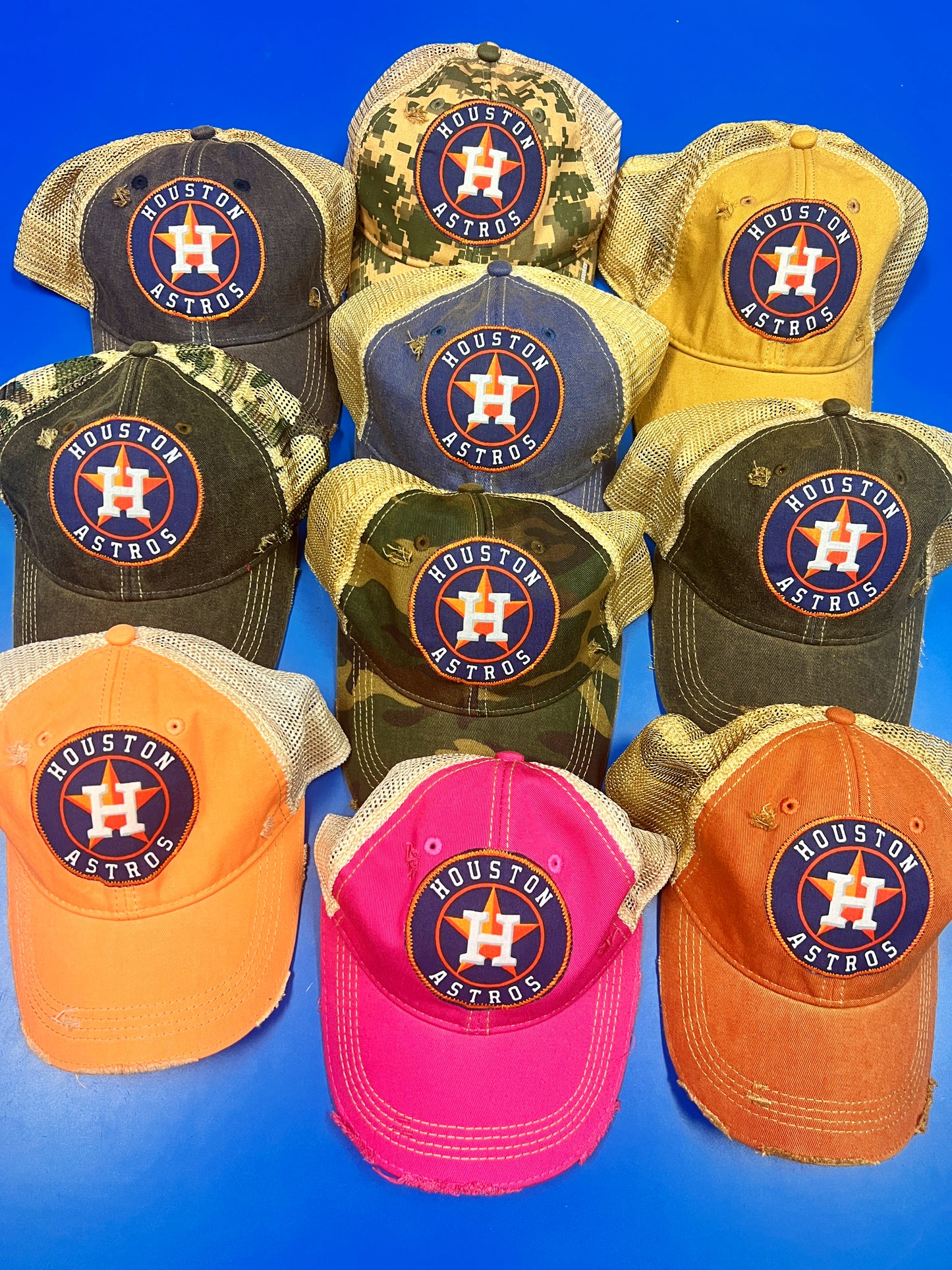 Houston Game Day Dirty Trucker Hat