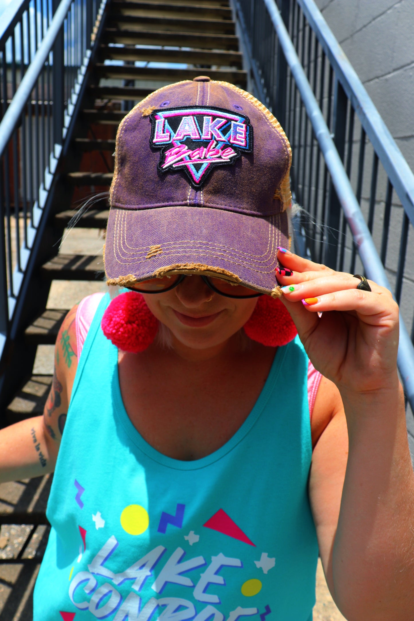 Lake Babe Dirty Trucker Hat