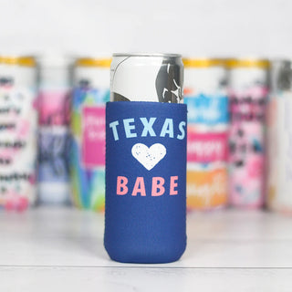 Texas Babe Skinny Can Holder