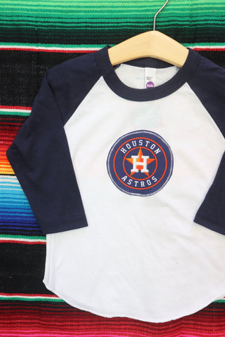 Houston Baseball Kids Raglan Tee