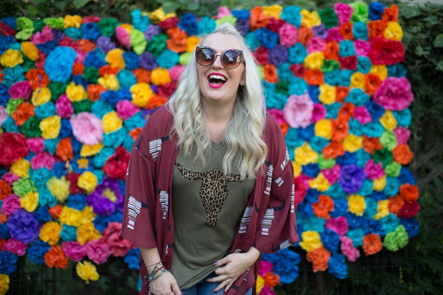 Leopard Print V-Neck Tee