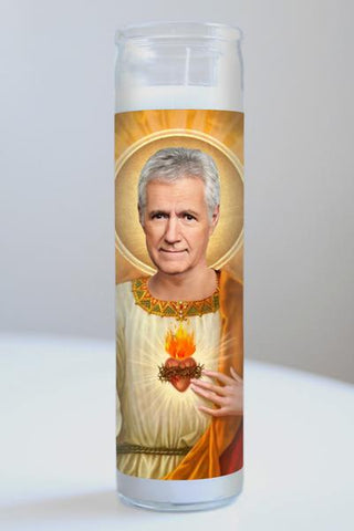 Last Call Alex Trebek Celebrity Saint Candle