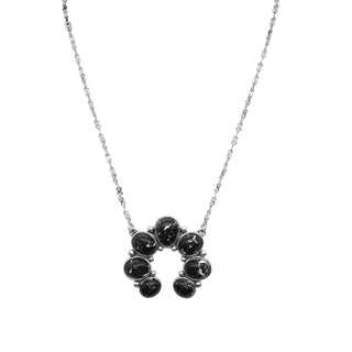 Last Call Mini Squash Blossom Necklace [Black]