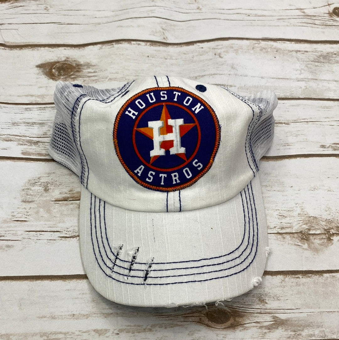 Houston Baseball Ponytail Trucker Hat