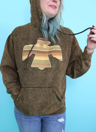Mojave Brown Acid Wash Premium Hoodie