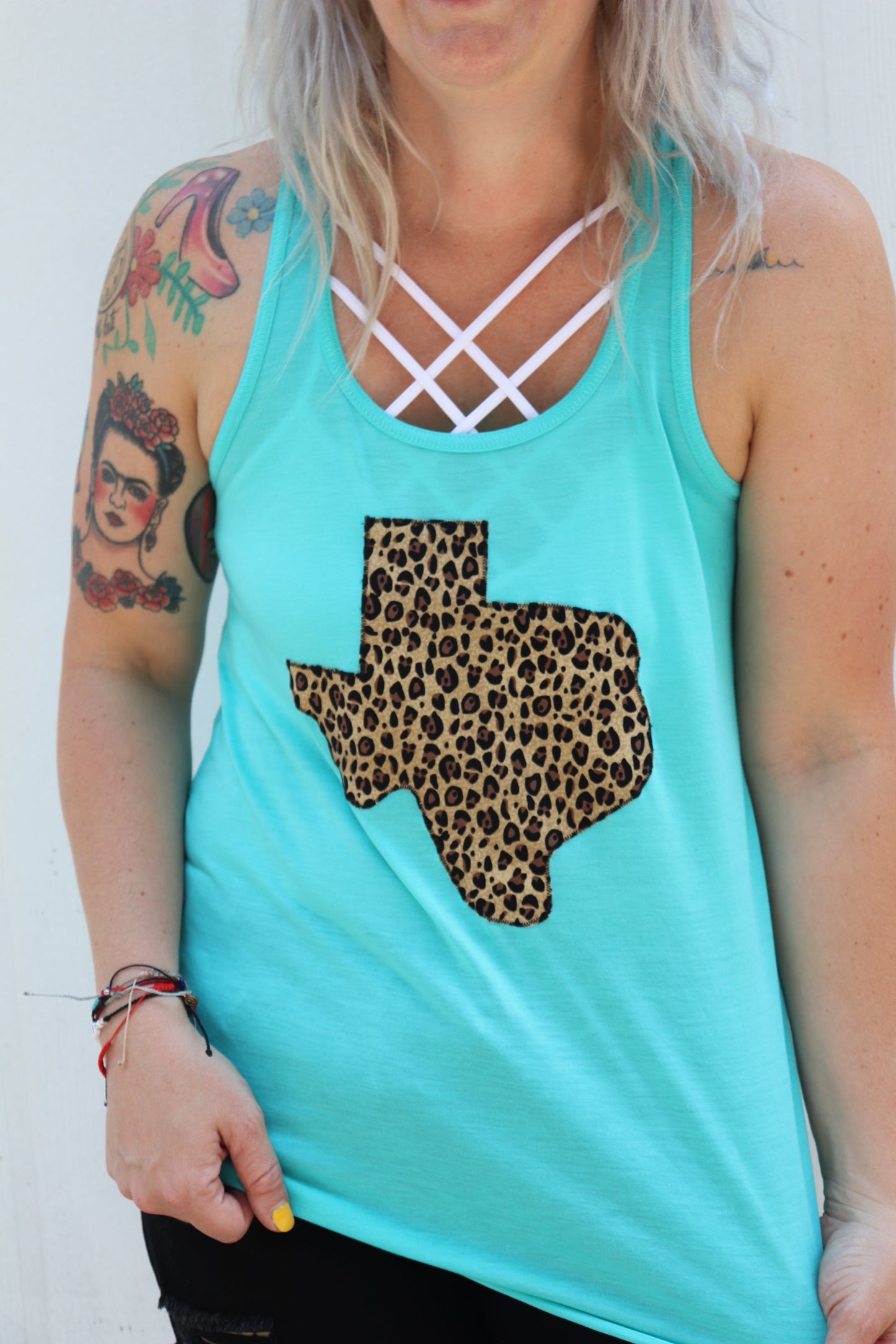 Leopard Texas Racerback Tank