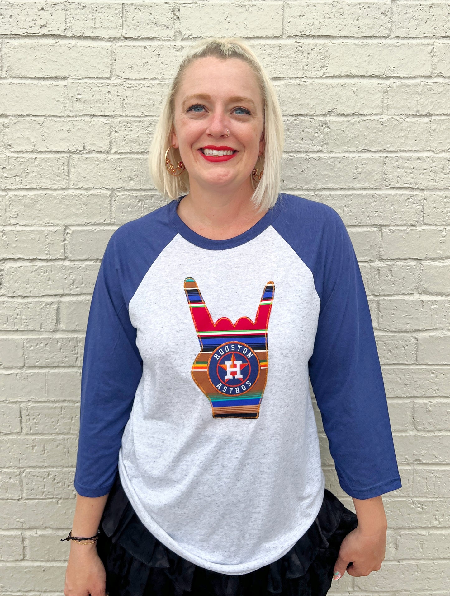 Throw It Up HTown Baseball Tee
