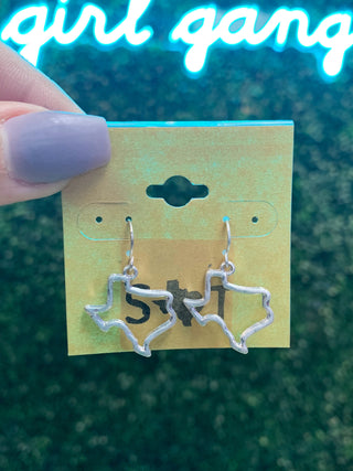 Dangle Texas Outline Earrings [2 Colors]