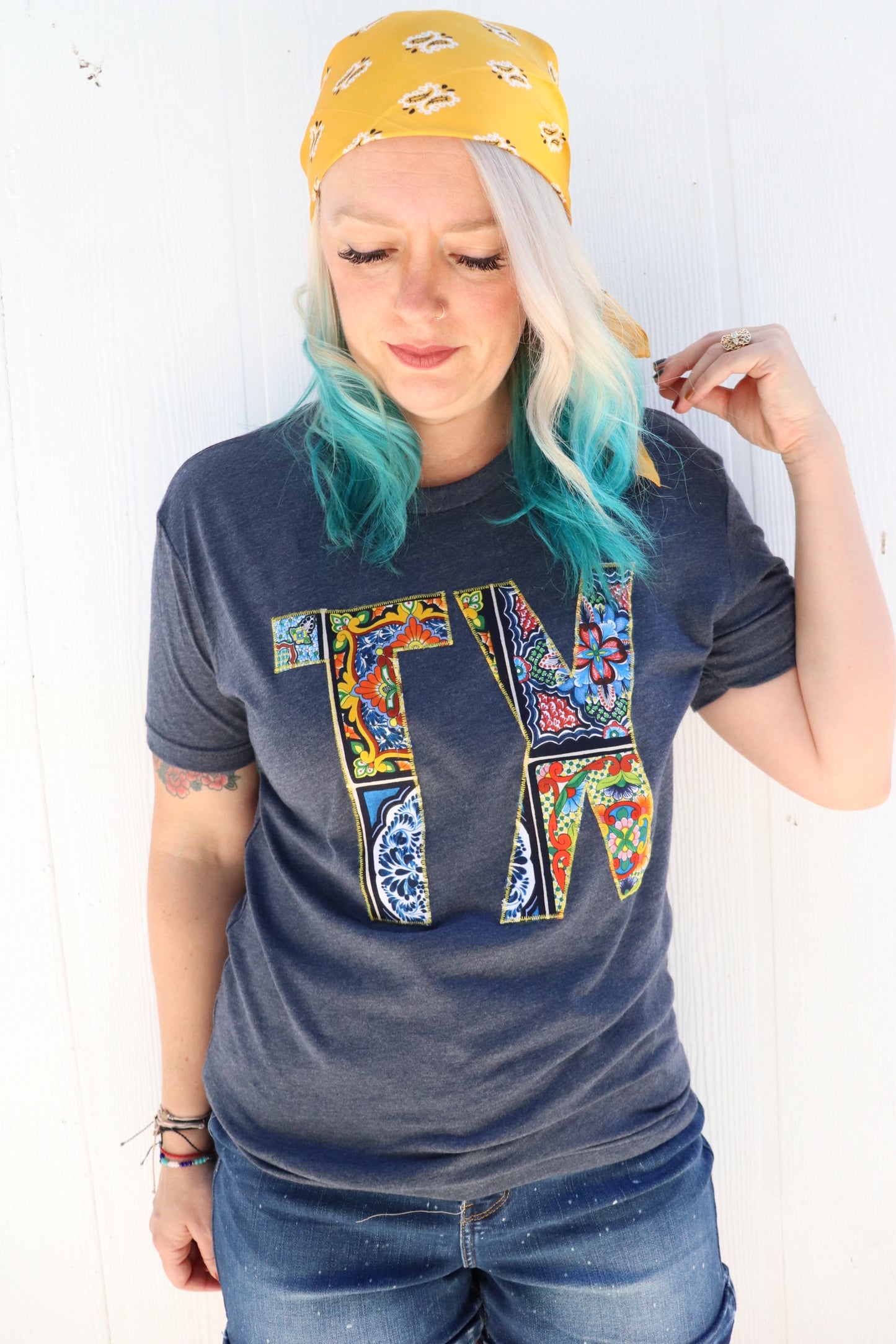 Fiesta Tiles State Crew Neck Tee
