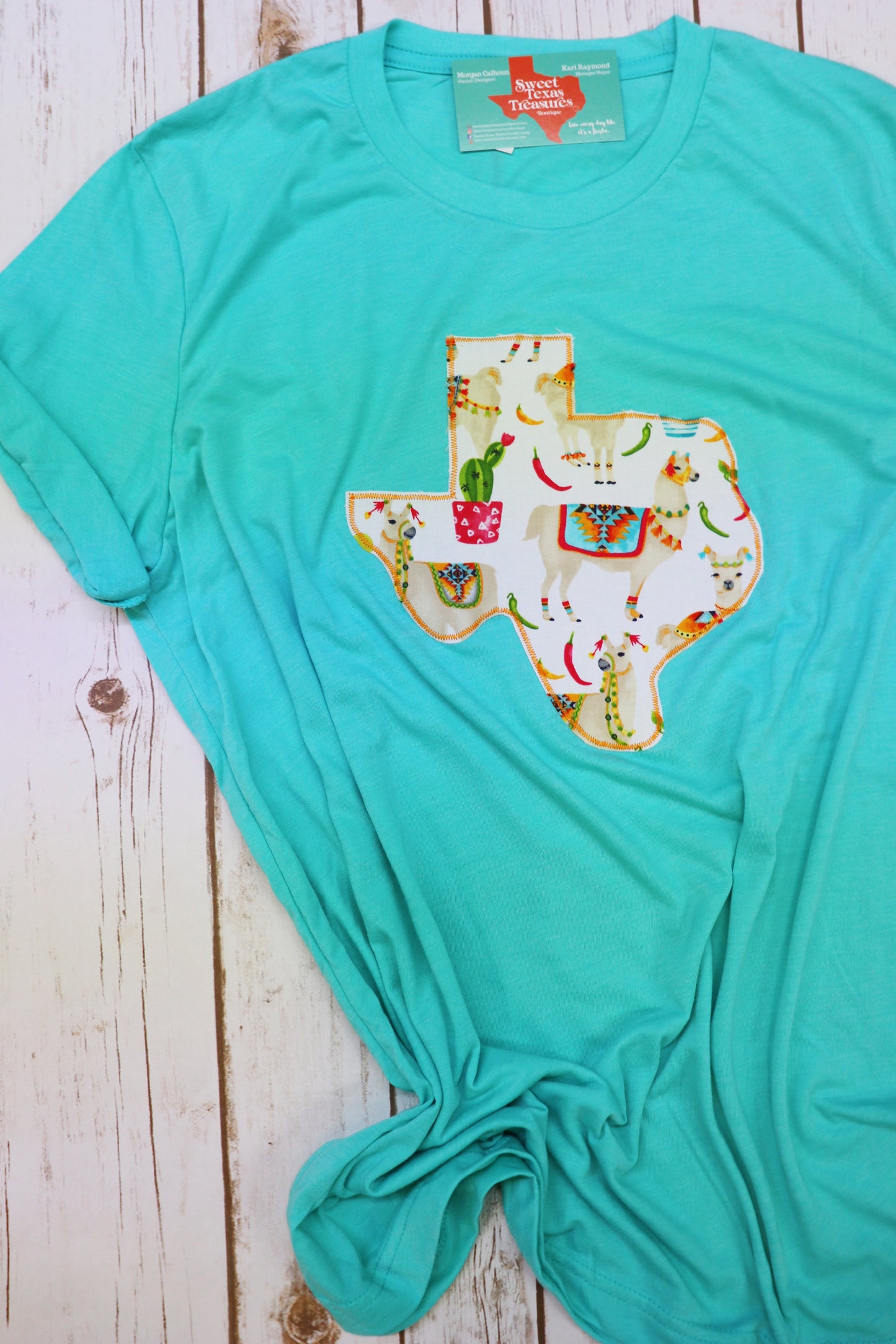 Llamas Crew Neck Tee