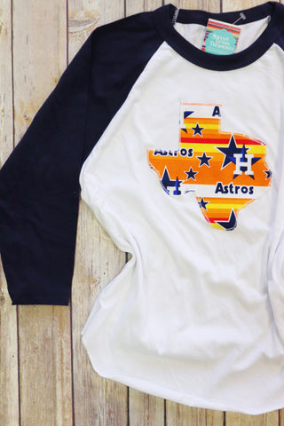 Throwback HTown Kids Raglan Tee