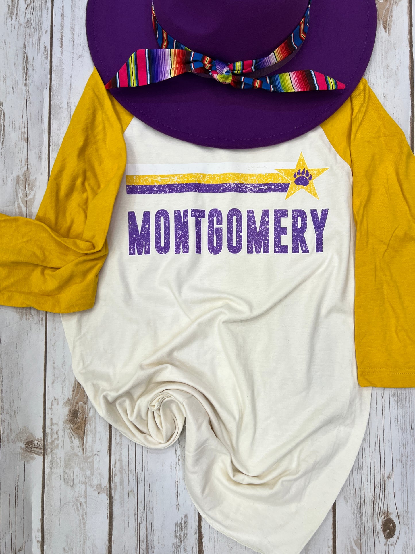 Retro Montgomery Baseball Tee