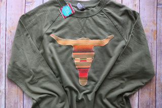 Mojave Serape Olive Pullover