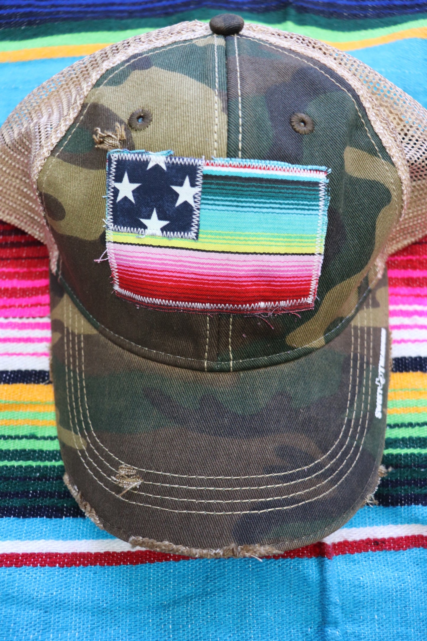 Rita Serape Flag Trucker Hat