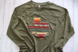 Sangria Serape Olive Pullover