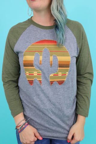 Mojave Serape Raglan Tee
