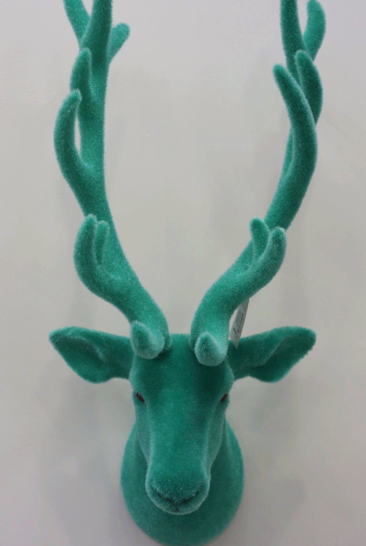Flocked Deer Head