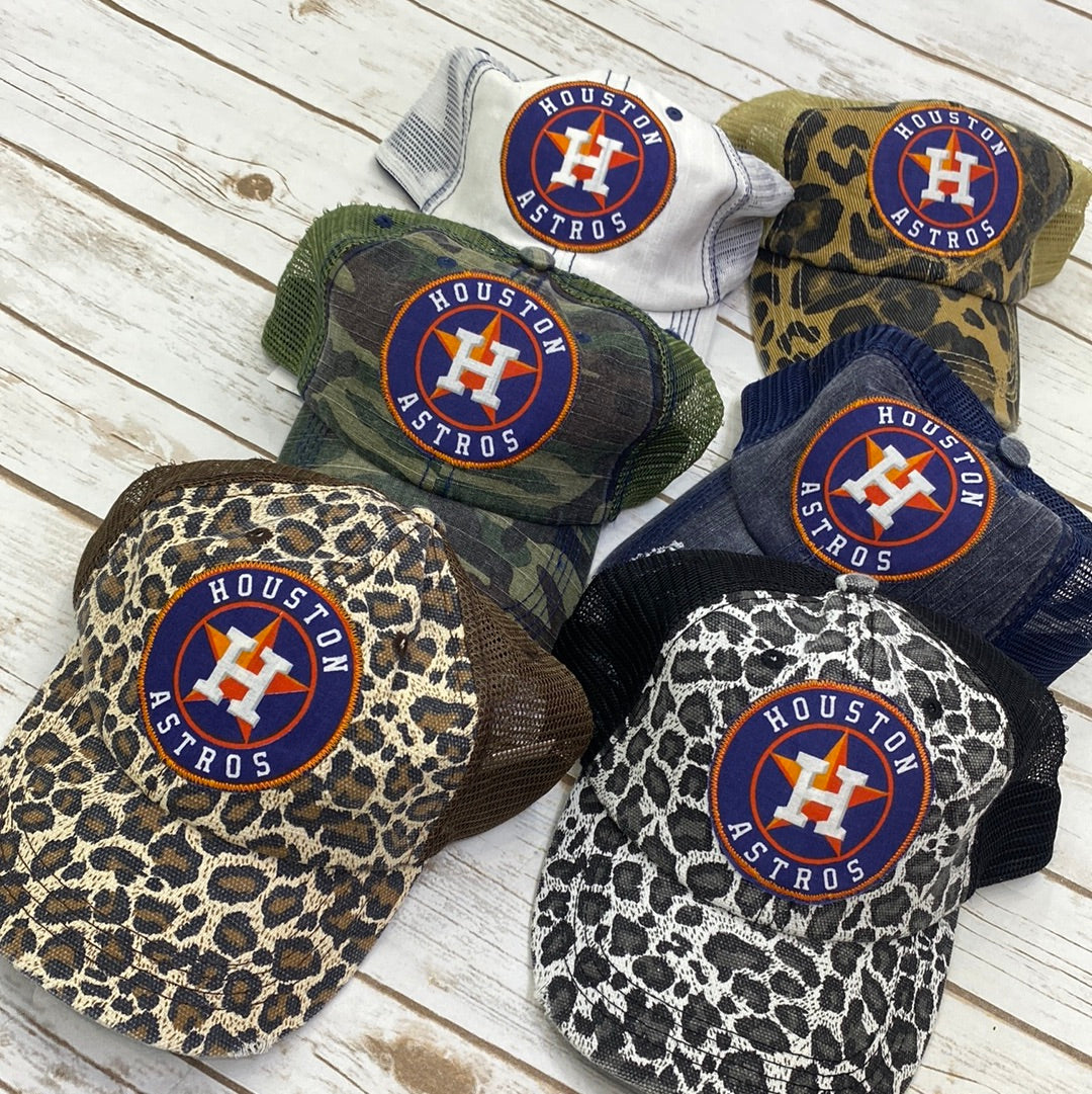 Houston Baseball Ponytail Trucker Hat