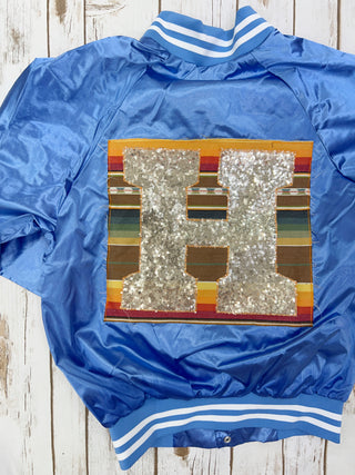 *Small* STT Exclusive Glitzy Sol Satin Varsity Jacket