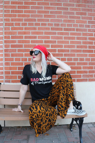 Bad Moms of Montgomery V-Neck Tee