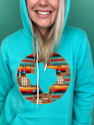 Aztec Brown Hoodie
